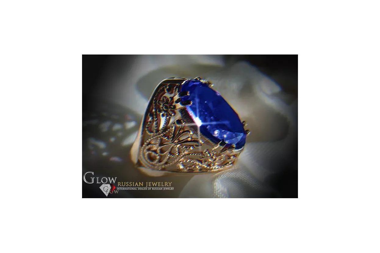 Vintage Ring Sapphire Original Vintage 14K Rose Gold vrc074r Vintage Ring Sapphire Original Vintage 14K Rose Gold vrc074r